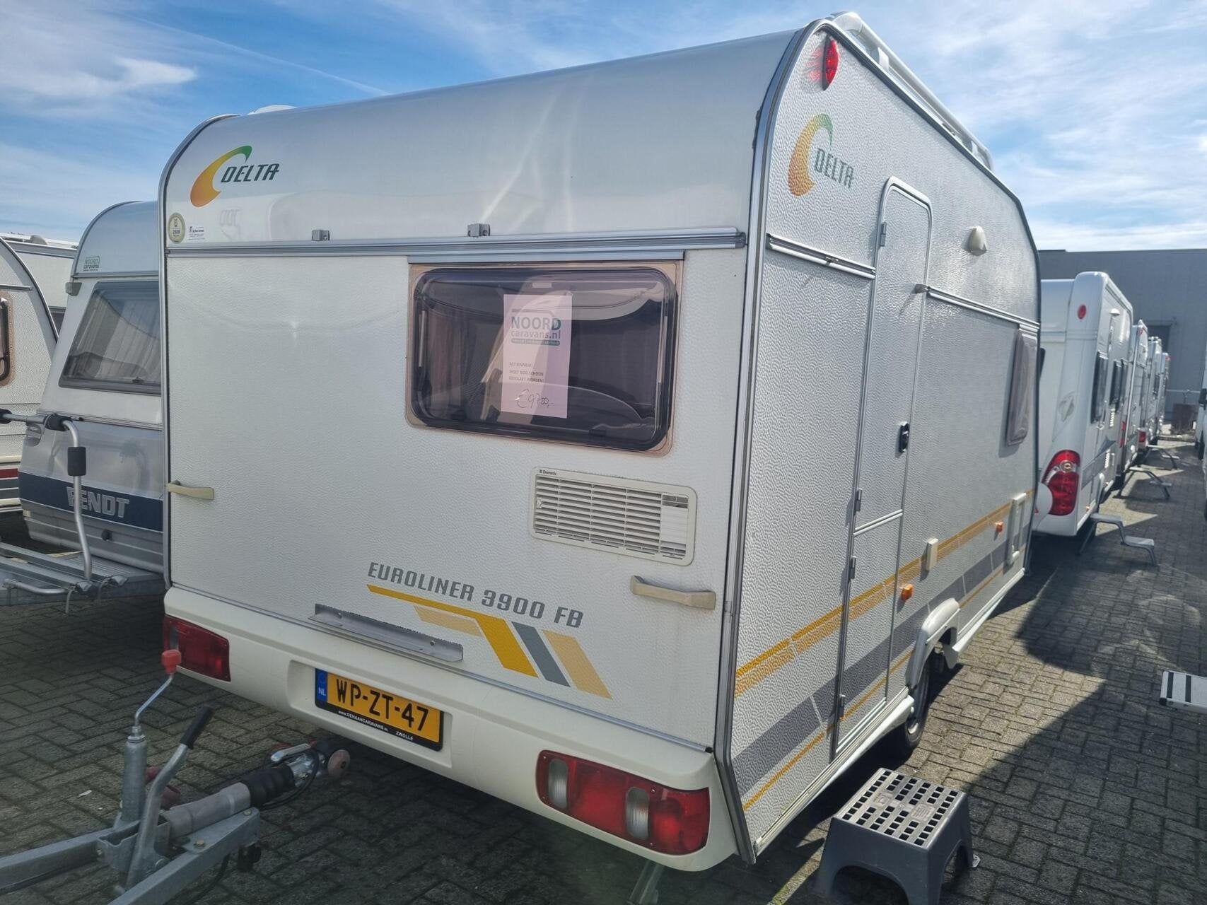 Beyerland euroliner 3900 fb MOVER + AIRCO + VOORTENT, Bedrijf, 750 - 1000 kg, Hordeur, 6 tot 7 meter