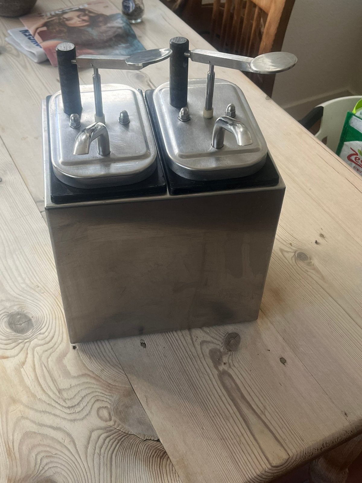 Saus pomp rvs, 1 tot 2 liter, Ophalen, Gebruikt