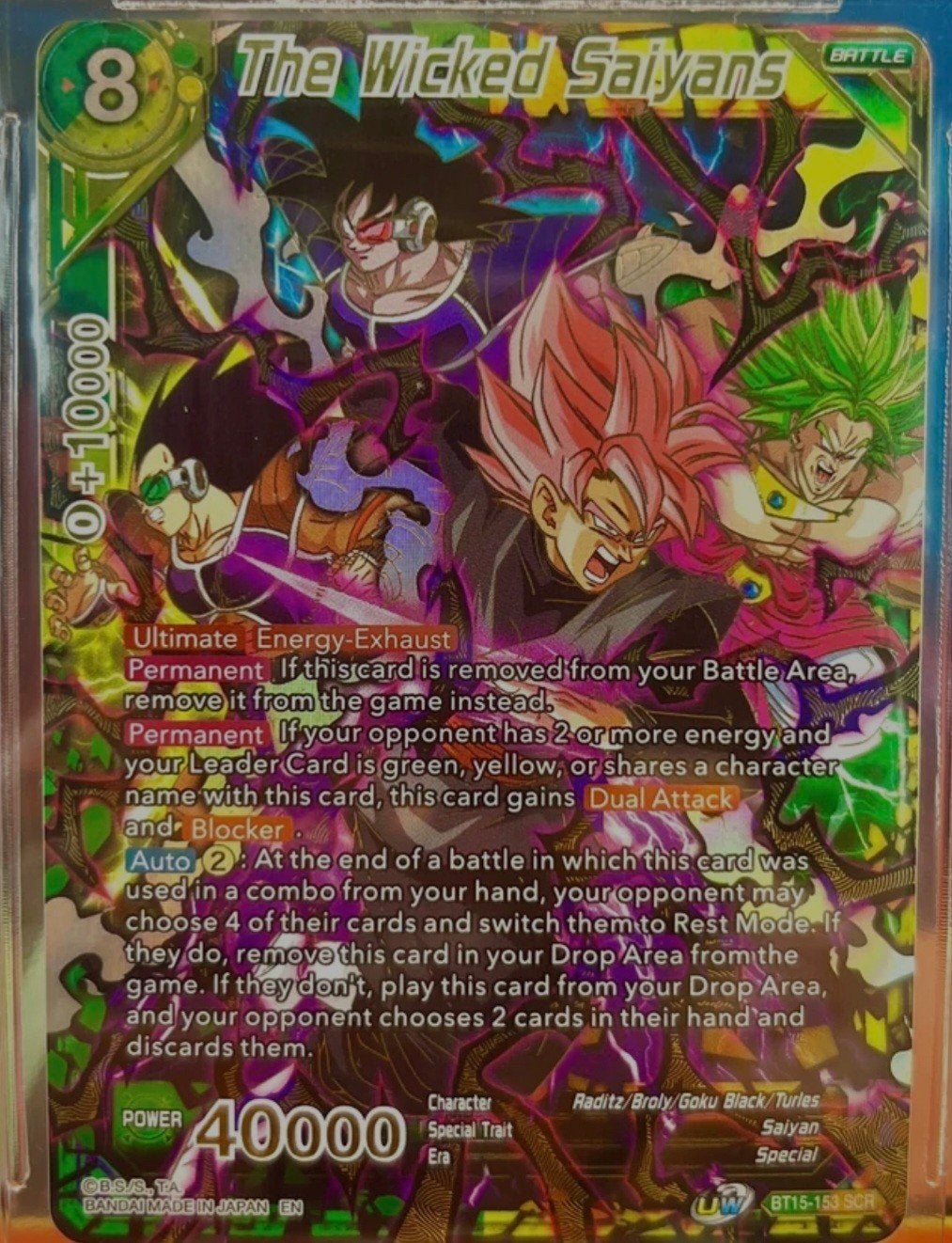 Dragon Ball Super Card Game: The Wicked Saiyans BT15-153 SCR, Ophalen of Verzenden