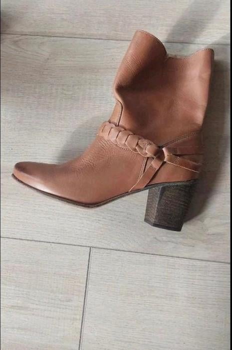 Mooie echte leren laarzen, Kleding | Dames, Schoenen, Ophalen, Zo goed als nieuw, Bruin, Hoge laarzen