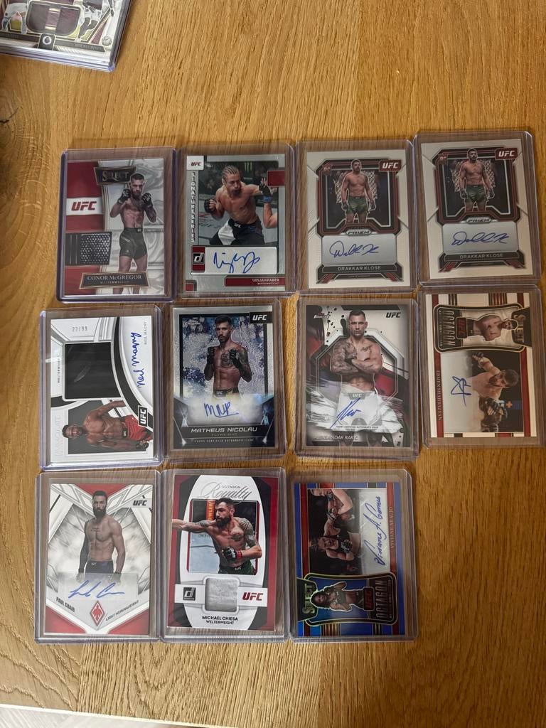 UFC Collectie: Gesigneerde en Memorabilia Kaarten, Ophalen of Verzenden, Zo goed als nieuw