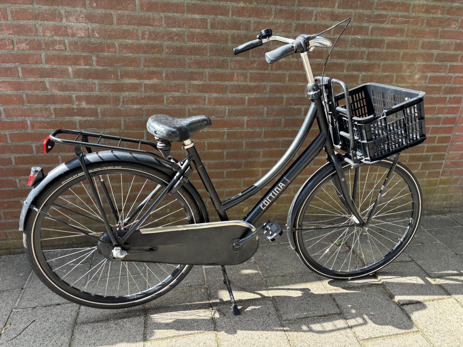 Cortina U4 damesfiets 28 inch, Ophalen, Terugtraprem, Gebruikt, 47 tot 50 cm