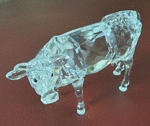 Swarovski Koe zonder doos, Verzamelen, Ophalen of Verzenden, Zo goed als nieuw, Figuurtje