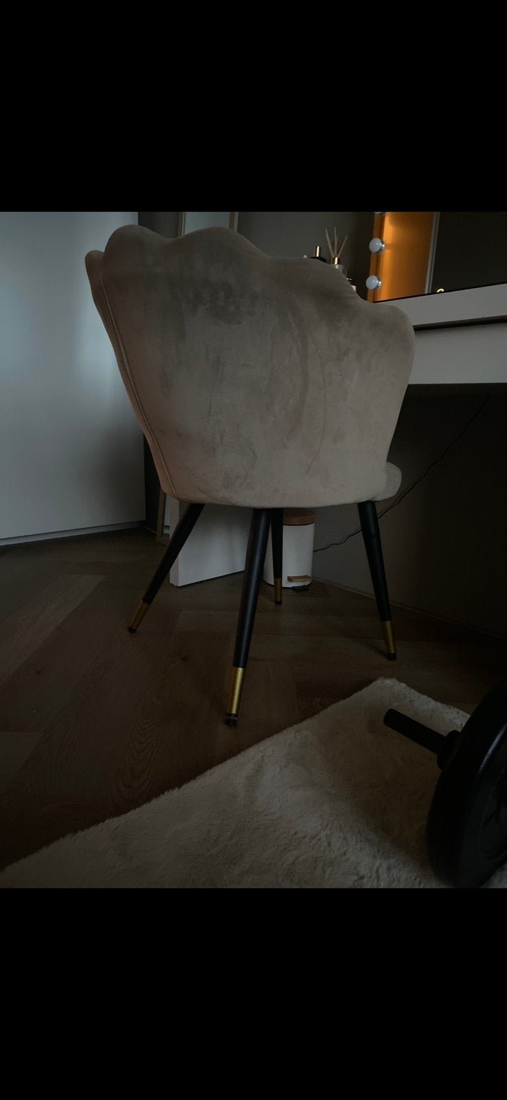 Mooie schelpen stoel, Ophalen, Kunststof, Overige kleuren, Zo goed als nieuw