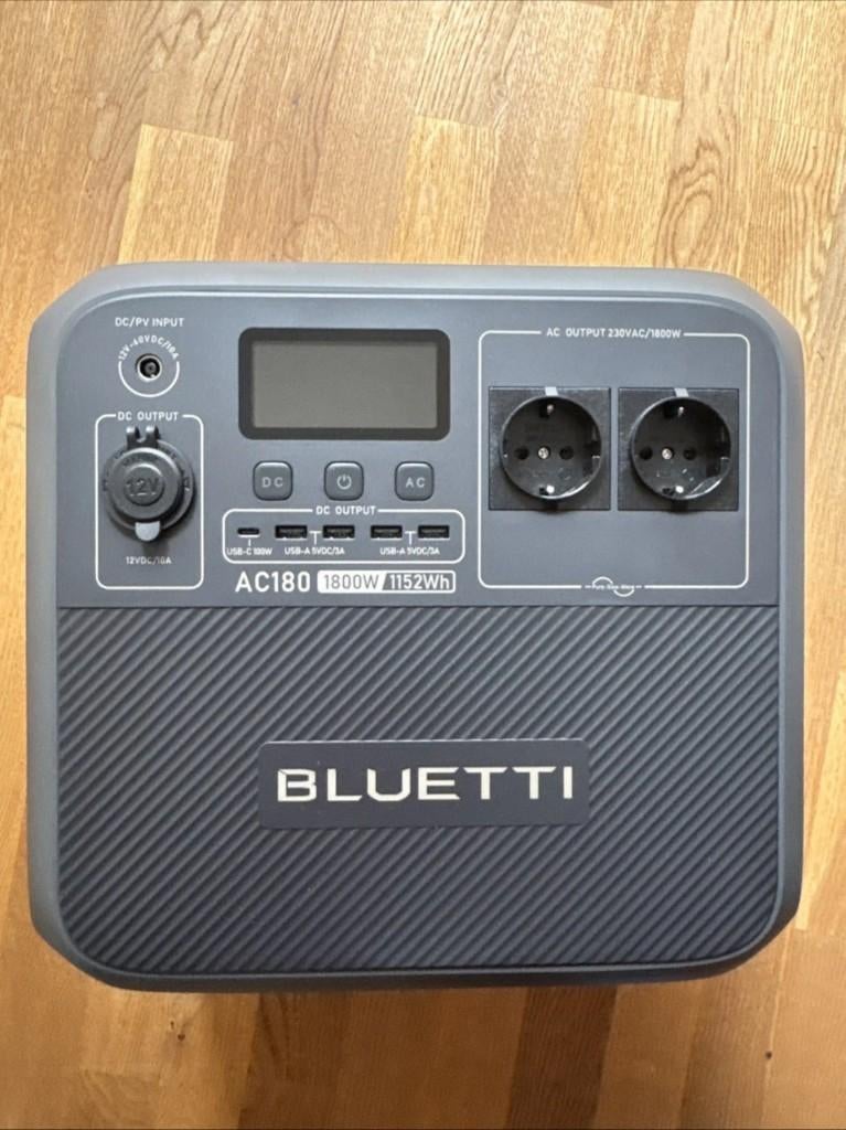 Bluetti AC180 (1800 W / 1152 Wh) draagbare powerstation, Ophalen of Verzenden, Zo goed als nieuw, Bluetti
