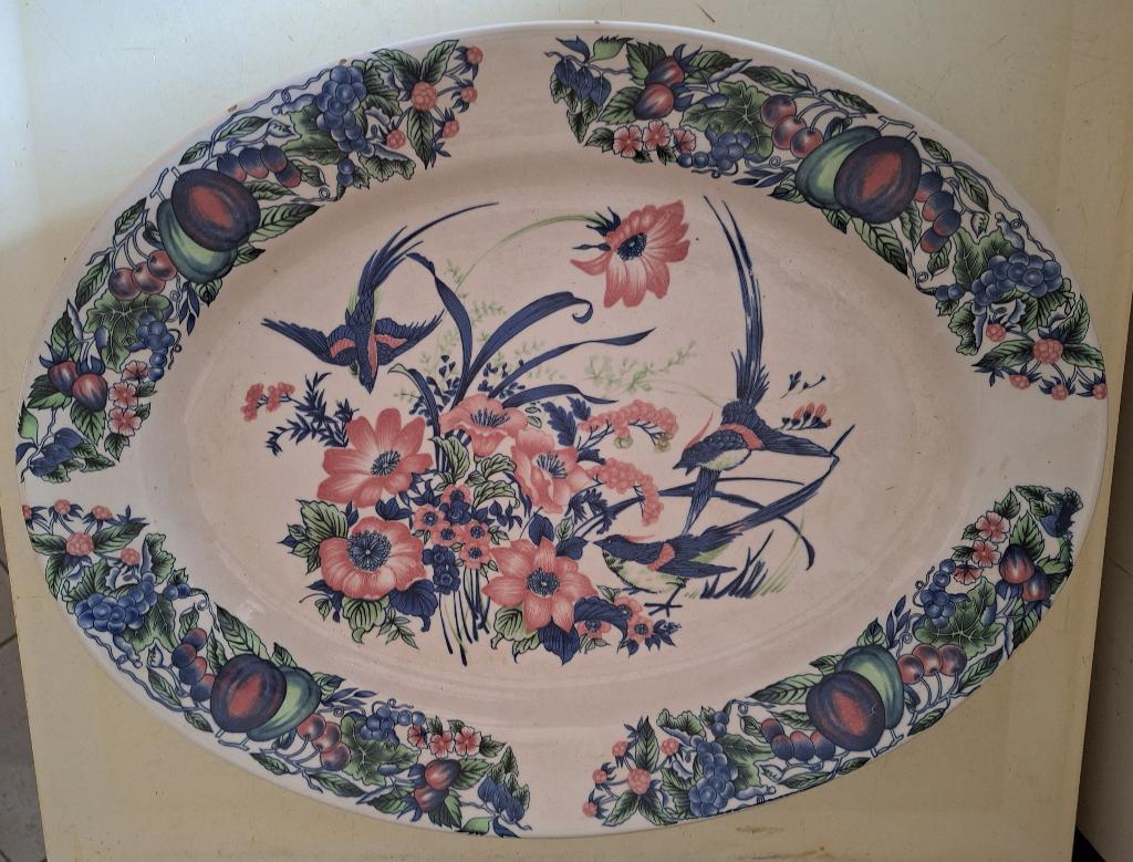 mooie oude porseleinen schaal, Antiek en Kunst, Ophalen of Verzenden
