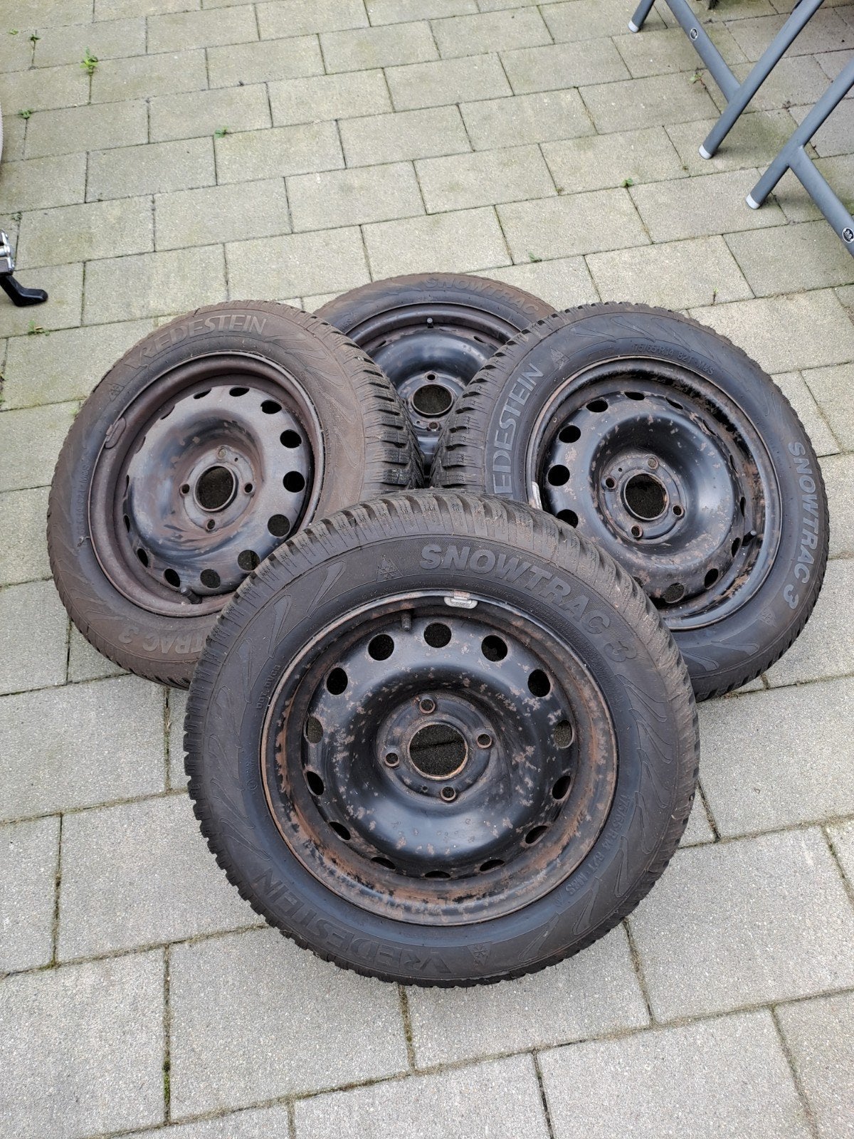 Vredestein Snowtrac 3 175/65 R14 82T M&S Winterbanden op sta, Auto-onderdelen, Ophalen, 14 inch, Gebruikt, 175 mm