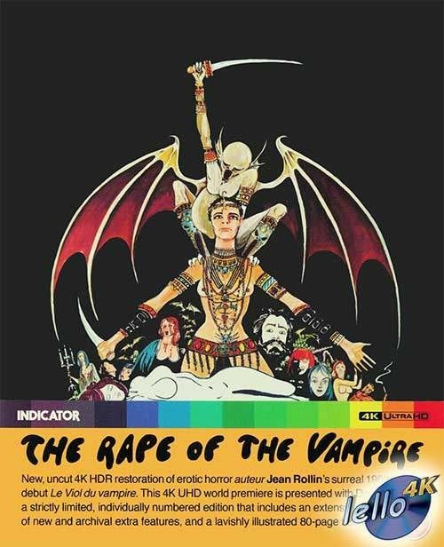 Blu-ray 4K: Jean Rollin's The Rape of the Vampire LE (1968), Ophalen of Verzenden, Nieuw in verpakking, 4K Ultra HD Blu-ray, Horror