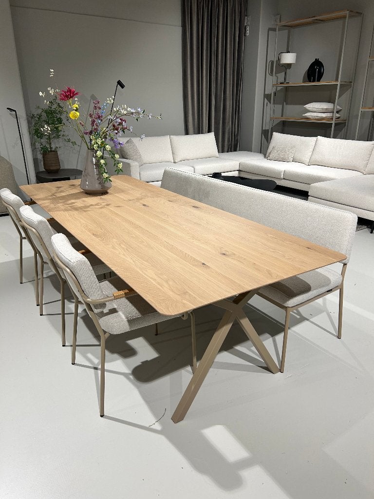 Eetbank/stoelen/tafel - Leegverkoop toonzaal Cartel Living, Ophalen, Overige kleuren, Drie, Zo goed als nieuw