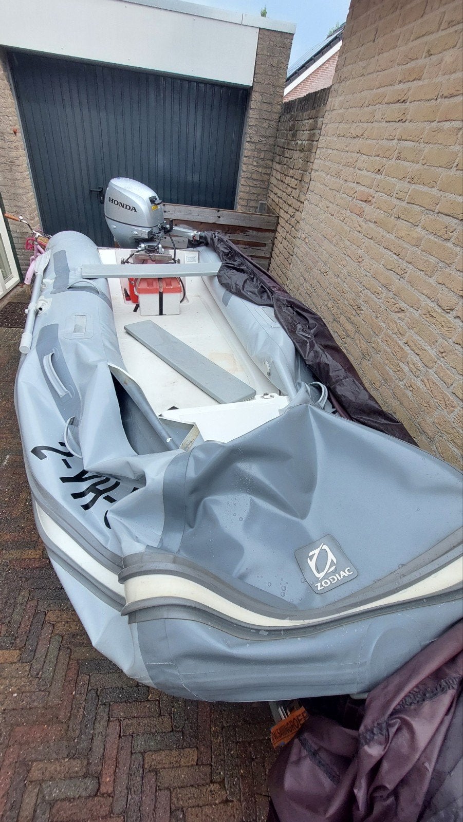 Zodiac Cadet 340 RIB Neo met kapotte tube, Watersport en Boten, Rubberboten, Zodiac, Polyester/glasvezel, Ophalen