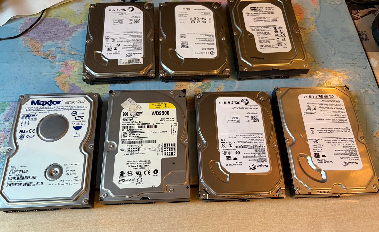 Harde schijven diversen, Computers en Software, Ophalen of Verzenden, Gebruikt, Desktop
