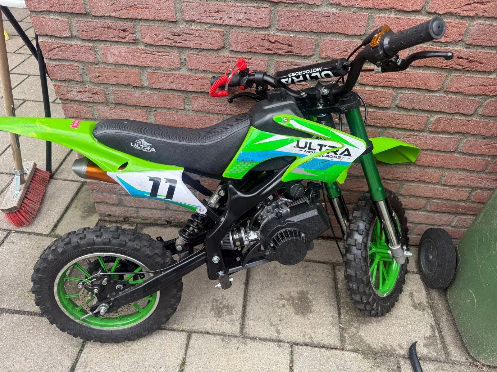 Ultra Mini Crosser met nieuw blok en ketting, Fietsen en Brommers, Minibikes, Midibikes en Pitbikes, Ophalen, Zo goed als nieuw