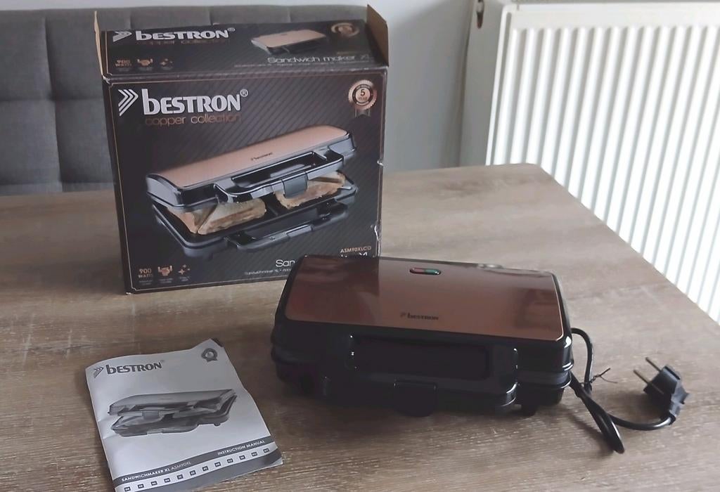 Nieuw tostiijzer bestron copper sandwich maker tosti ijzer, Witgoed en Apparatuur, Ophalen of Verzenden, Nieuw