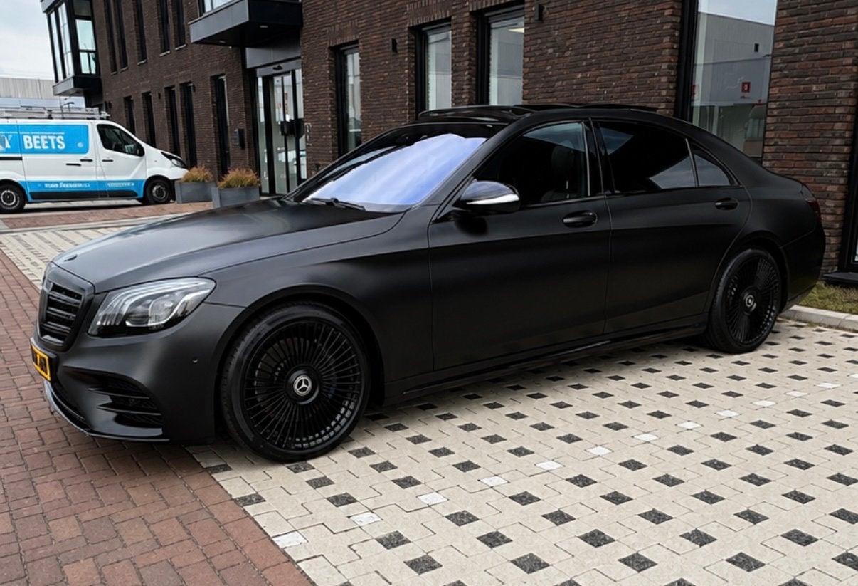 Mercedes-Benz S 500 AMG Line | Satin Black | Korbach Forged, Auto's, Mercedes-Benz, Automaat, 435 pk, Dealer onderhouden, Sedan