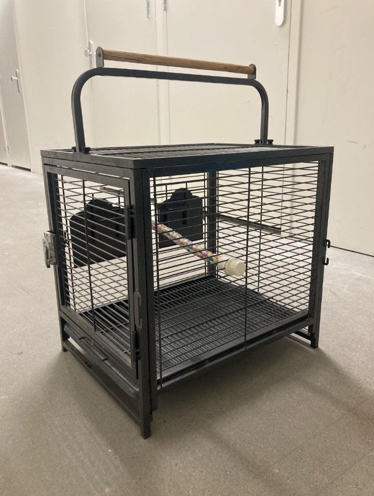 Keddoc - Bird Cage Transporter - Kooi - Zwart, Ophalen, Zo goed als nieuw, Metaal, Vogelkooi