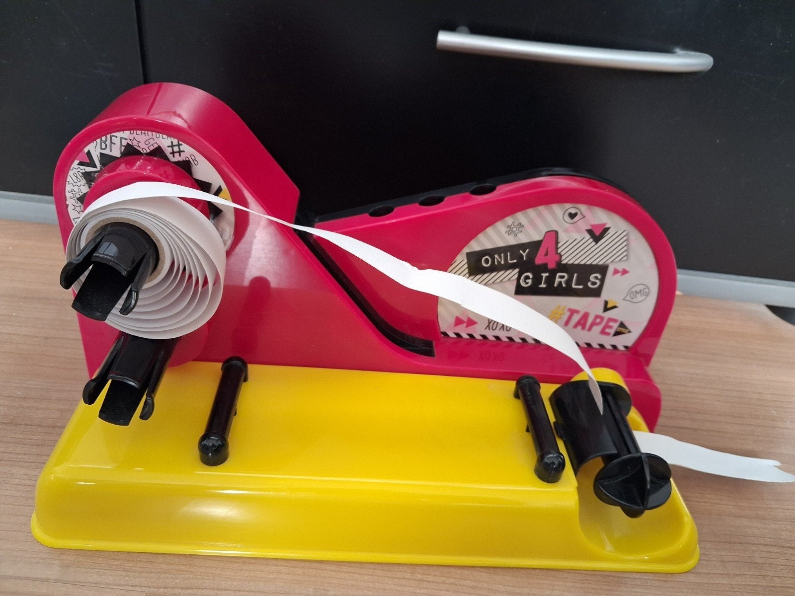 Tape Maker met veel washi tapes en stickers, Ophalen of Verzenden, Gebruikt, Overige materialen, Knutselmateriaal