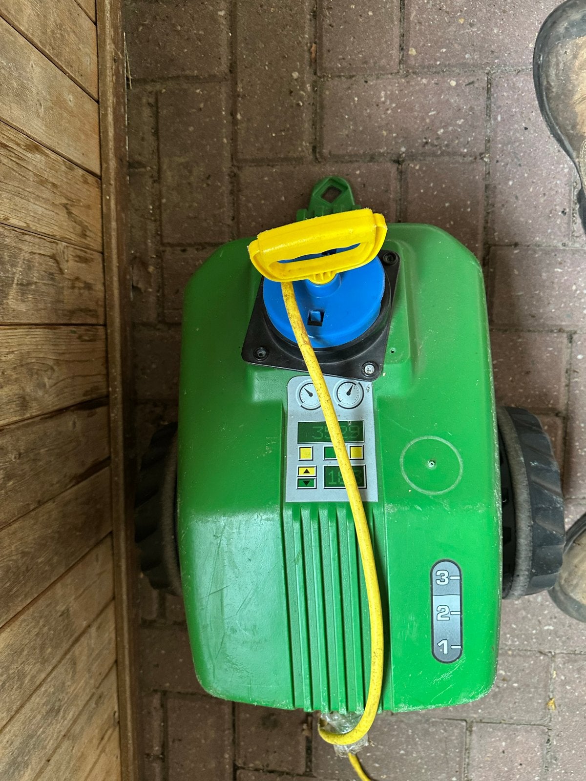 Elektrische grasmaaier - Gebruikt, Tuin en Terras, Grasmaaiers, Ophalen, Cirkelmaaier, Gebruikt, Elektrische grasmaaier