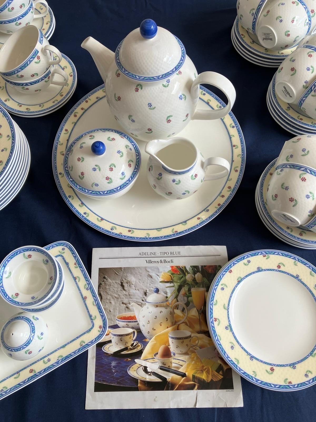 Villeroy & Boch Adeline Servies - Compleet ZGAN, Ophalen, Klassiek, Villeroy & Boch, Zo goed als nieuw