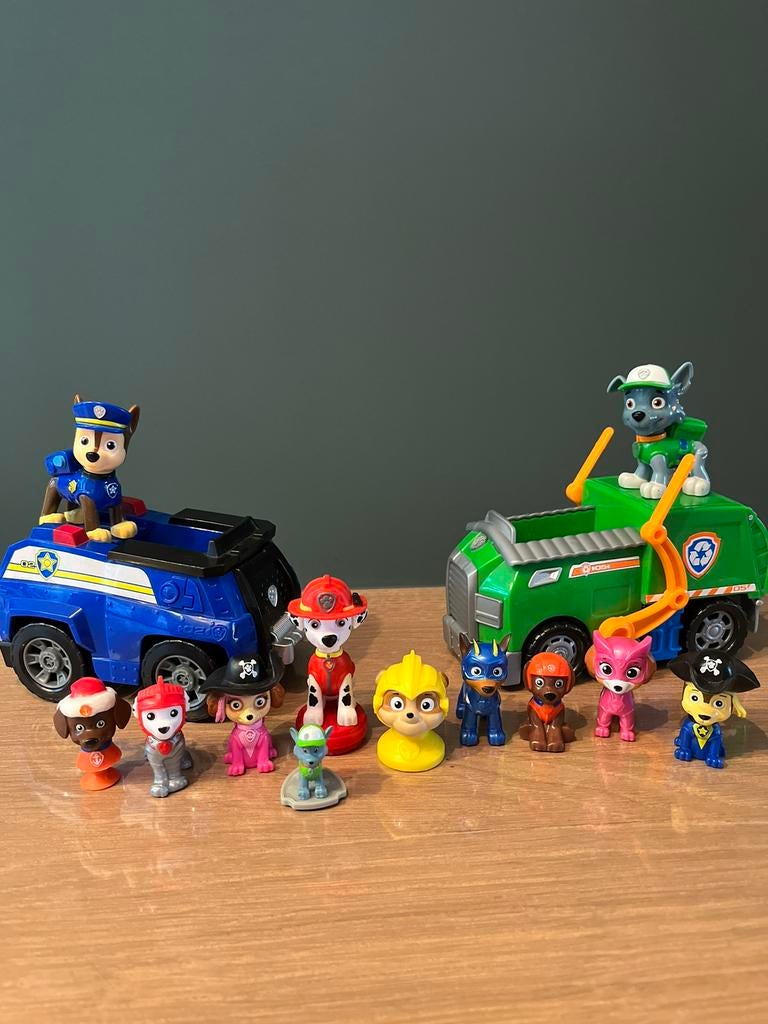 Leuke set Paw patrol poppetjes en auto’s, Ophalen of Verzenden