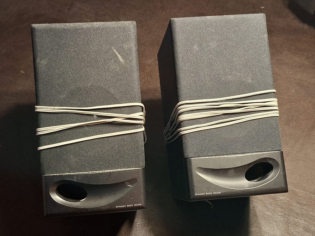 AudioSonic TXCD-765 speakerset  inclusief wandbeugels, Overige merken, Gebruikt, Ophalen of Verzenden, Minder dan 60 watt