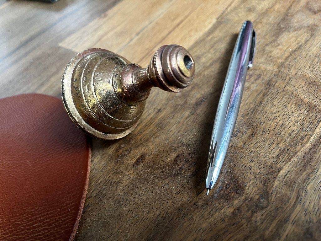 antiek schietlood, Ophalen of Verzenden