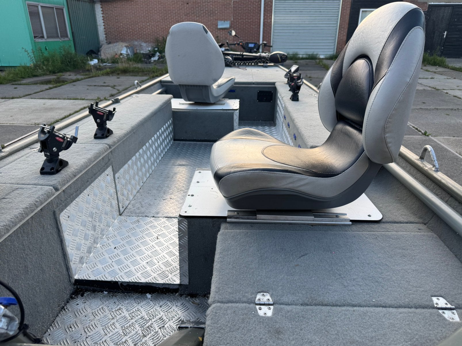 Eggercraft/Xpress 1440 platbodem + trailer, Watersport en Boten, Ophalen, Zo goed als nieuw