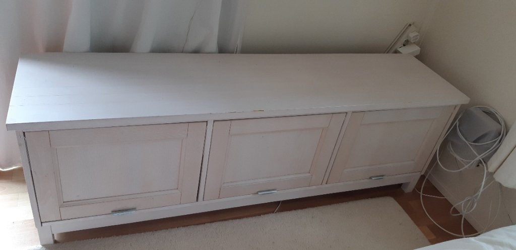 White wash grenen kast, Huis en Inrichting, Kasten | Kledingkasten, Ophalen, Gebruikt, 50 tot 100 cm, Minder dan 100 cm