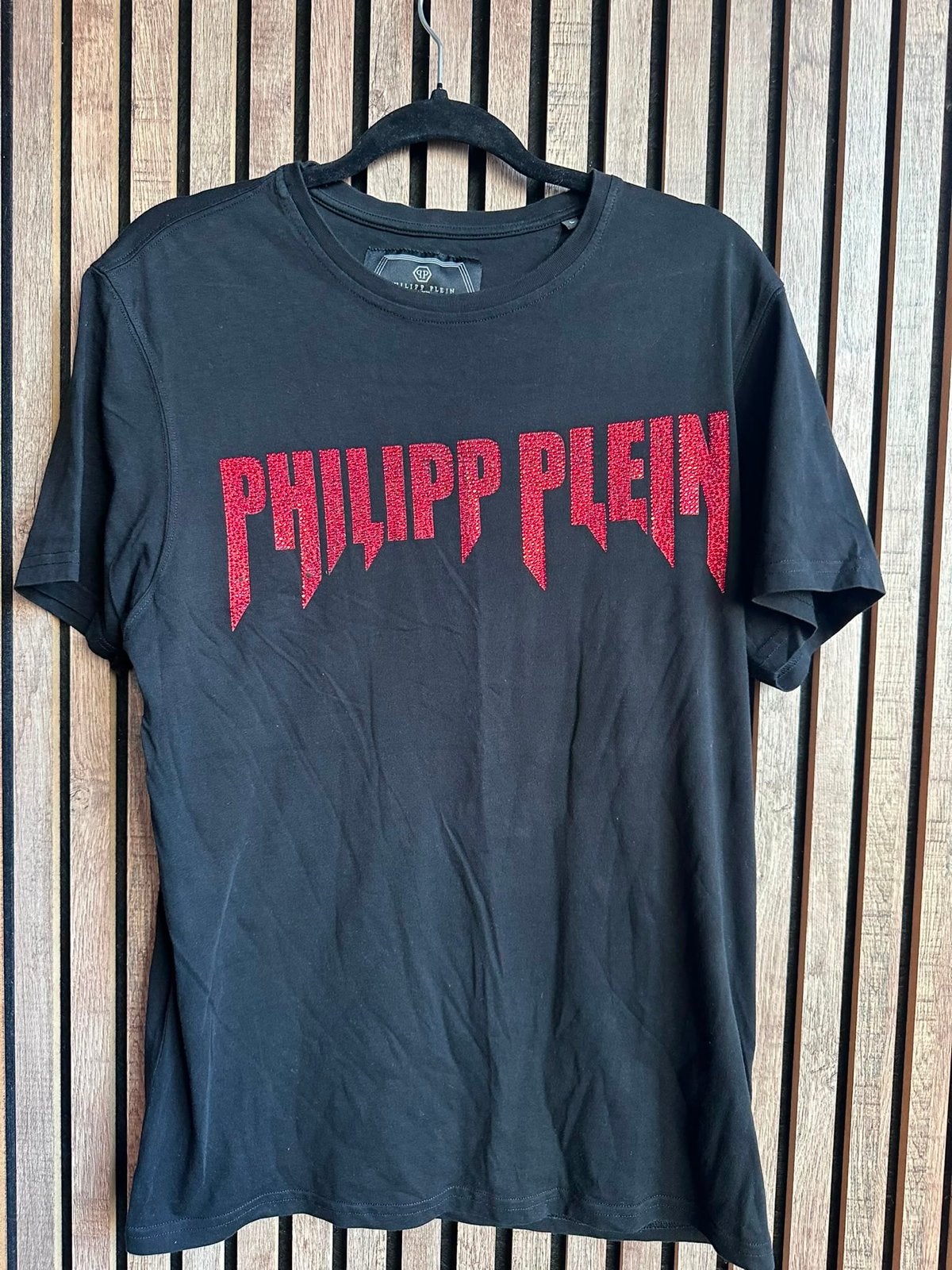 Philipp Plein Origineel T-shirt- heren, Ophalen of Verzenden, Zo goed als nieuw, Overige maten, Zwart
