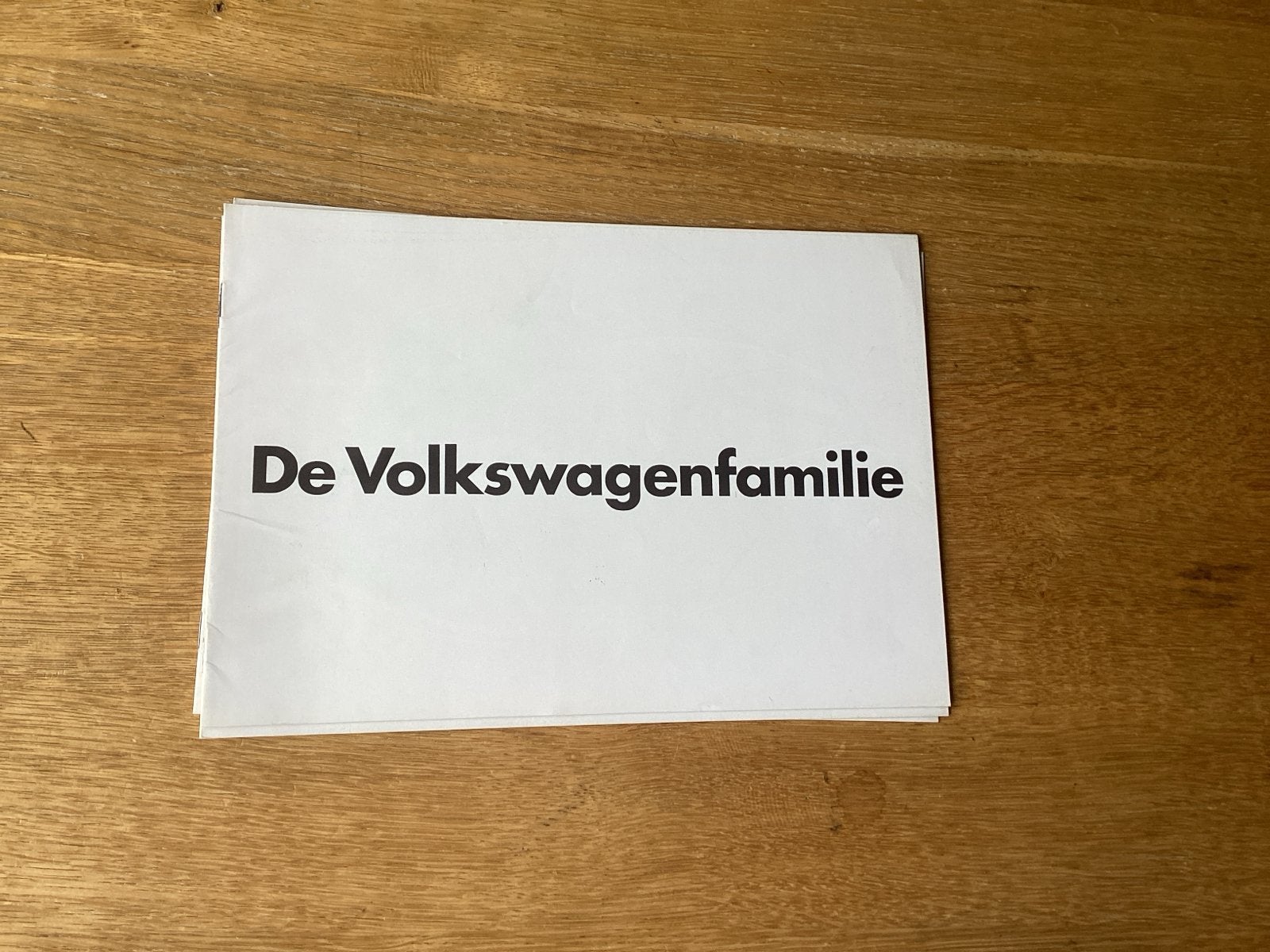 Volkswagen familie brochure 1970 met o.a. Karmann, Ophalen of Verzenden, Gelezen, Volkswagen