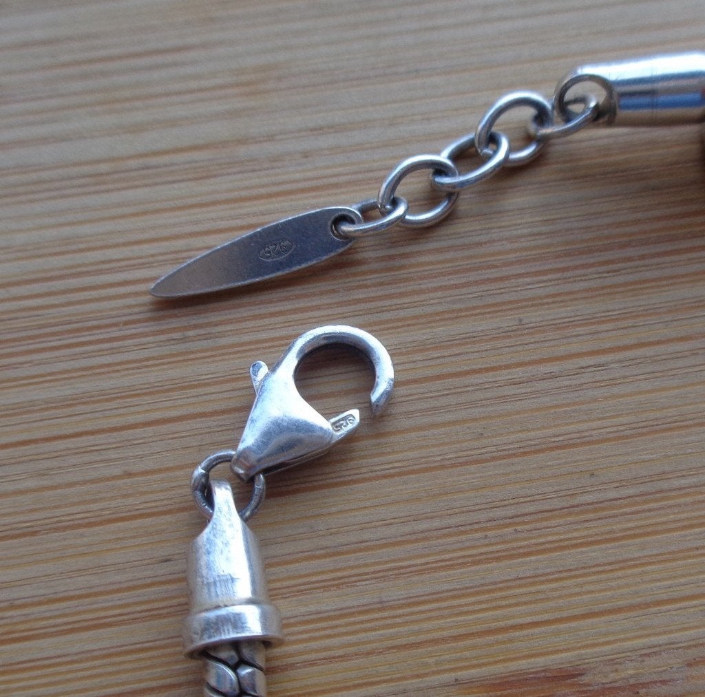 zilveren armband met stopper voor o.a pandora bedels [201], Verzenden, Zo goed als nieuw, Zilver, Zilver
