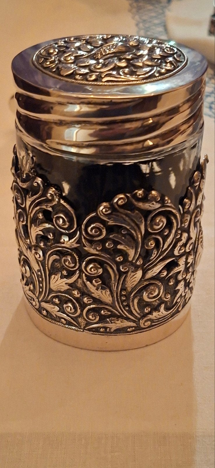 Djokja zilver jampothouder, Ophalen of Verzenden, Zilver
