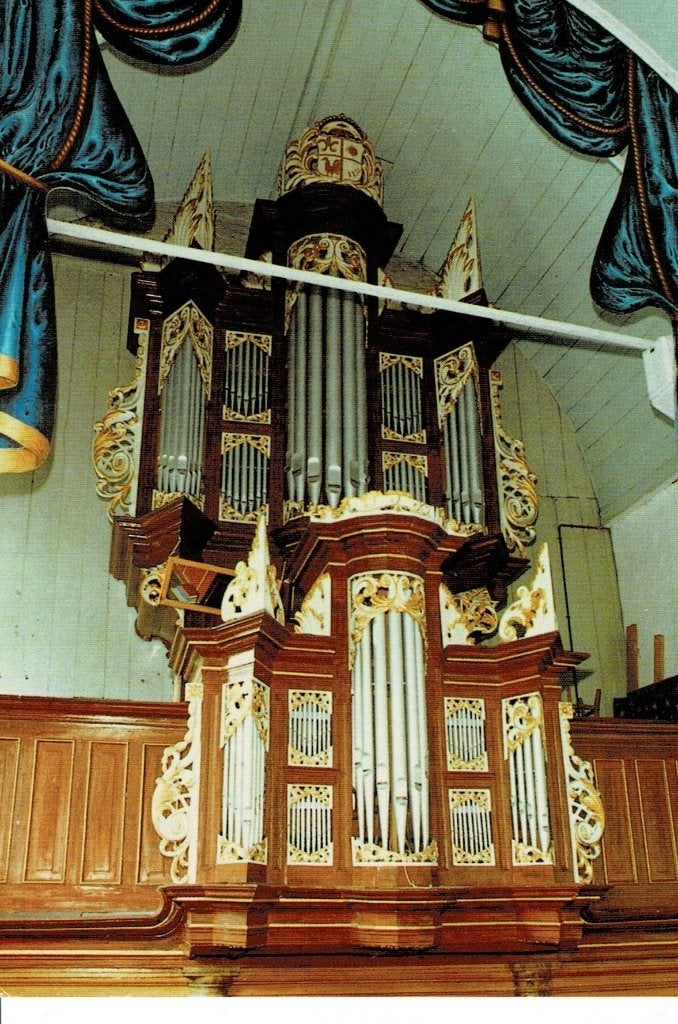Boxum, interieur Kerk, Ophalen of Verzenden, Ongelopen, Friesland