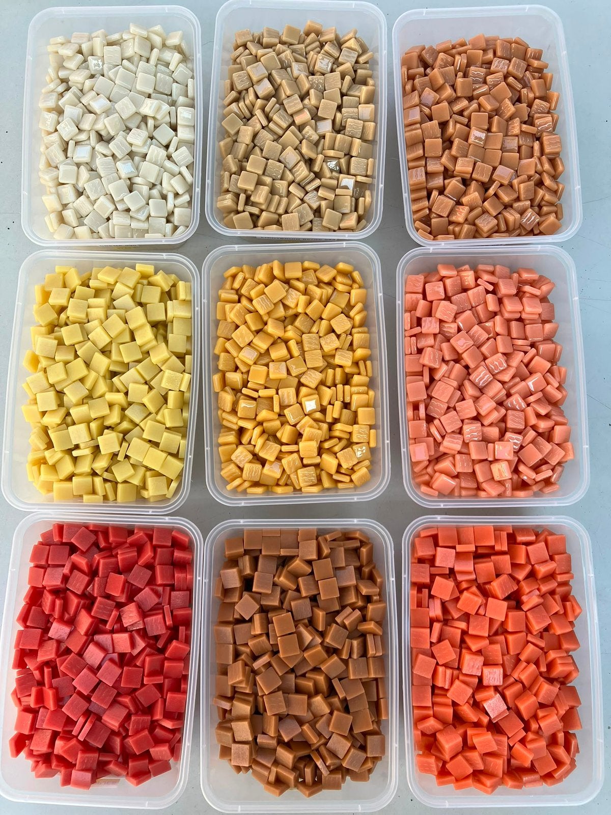 Mozaiek aanbieding!! 12 mm per 100 gram div kleuren!, Ophalen of Verzenden, Nieuw