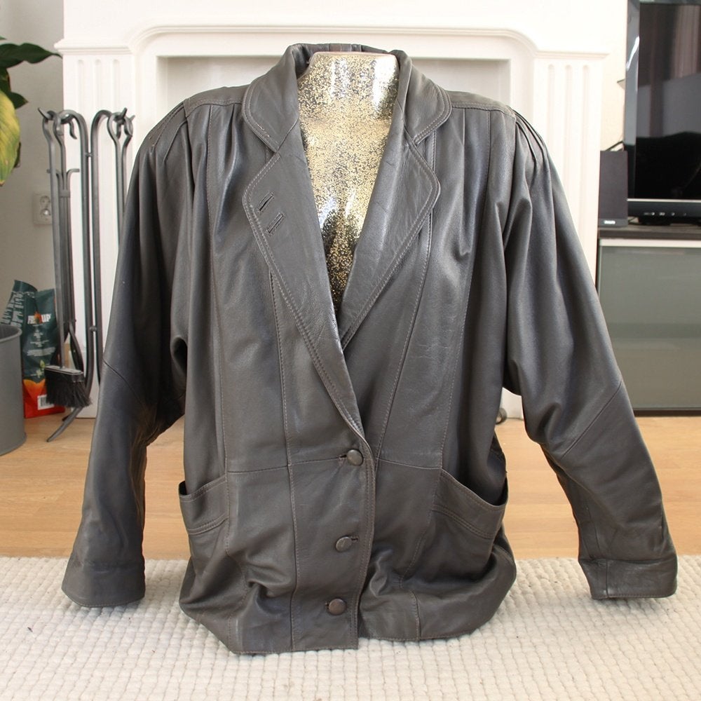 Leren DL Dames Jas (L) € 55,-, Maat 42/44 (L), Ophalen of Verzenden, Zo goed als nieuw, DL -