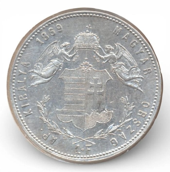 Oostenrijk-Hongarije (H) 1 Forint 1869 K.B., Ophalen of Verzenden, Hongarije, Losse munt, Zilver