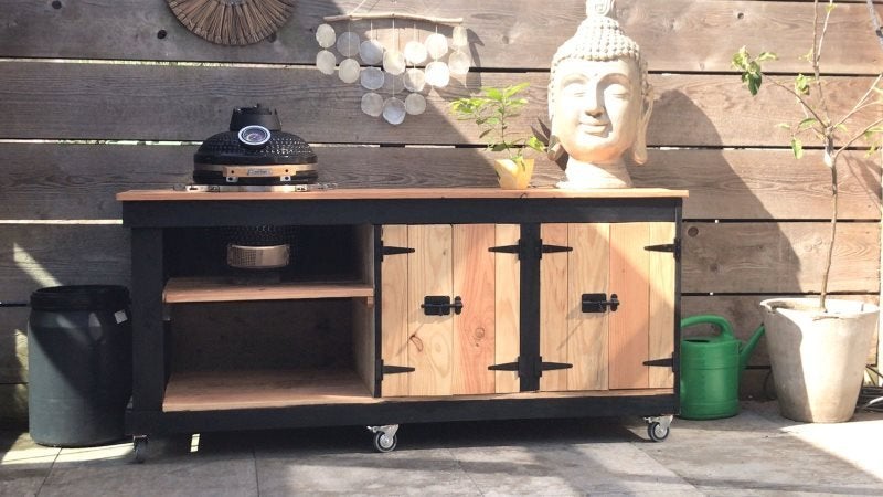 bbq meubel,kamado,bastard,urban,weber,grill guru,nieuw,egg, Tuin en Terras, Houtskoolbarbecues, Ophalen, Nieuw