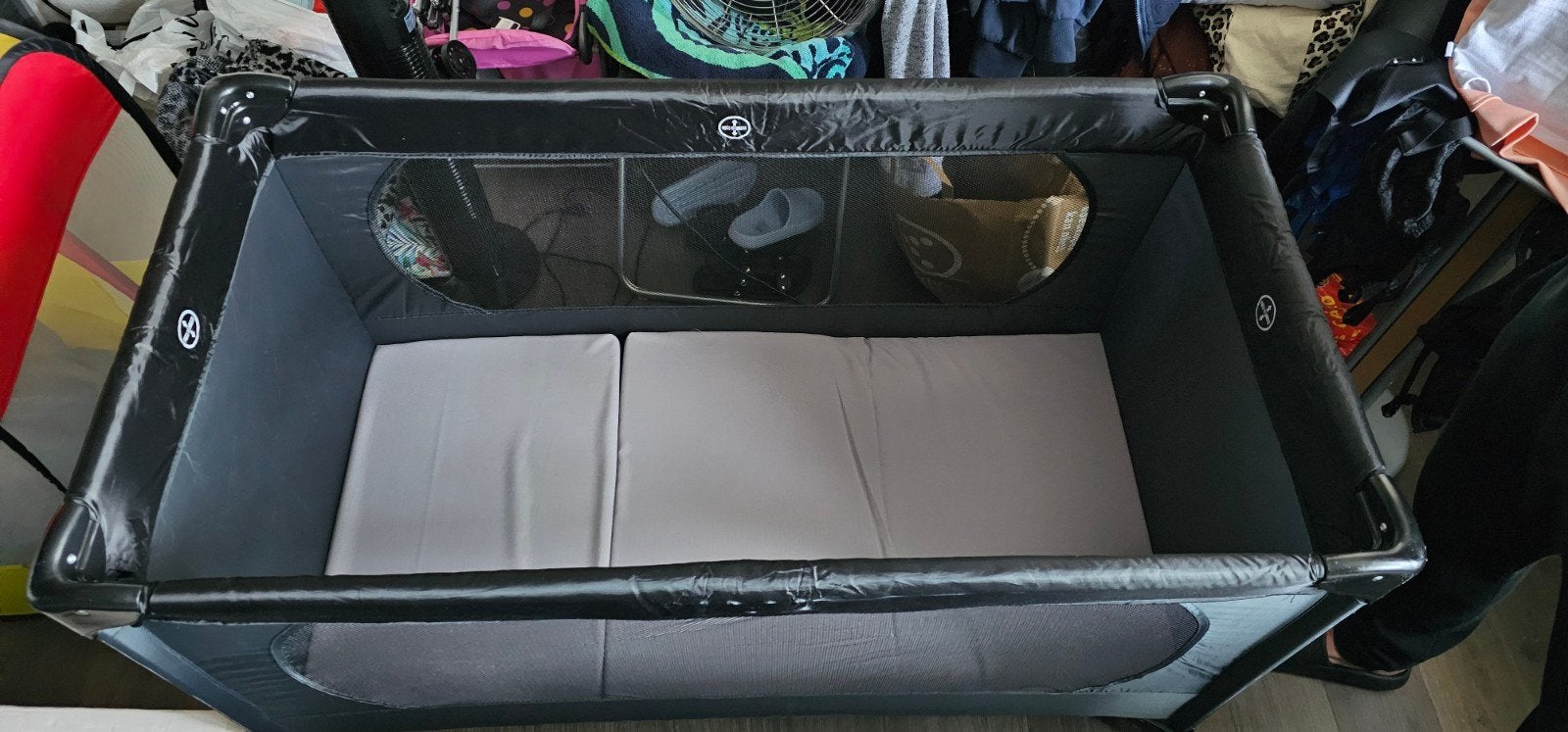 Campingbedje Puck van Baby-Park met matrasje, Ophalen, Zo goed als nieuw, Matras