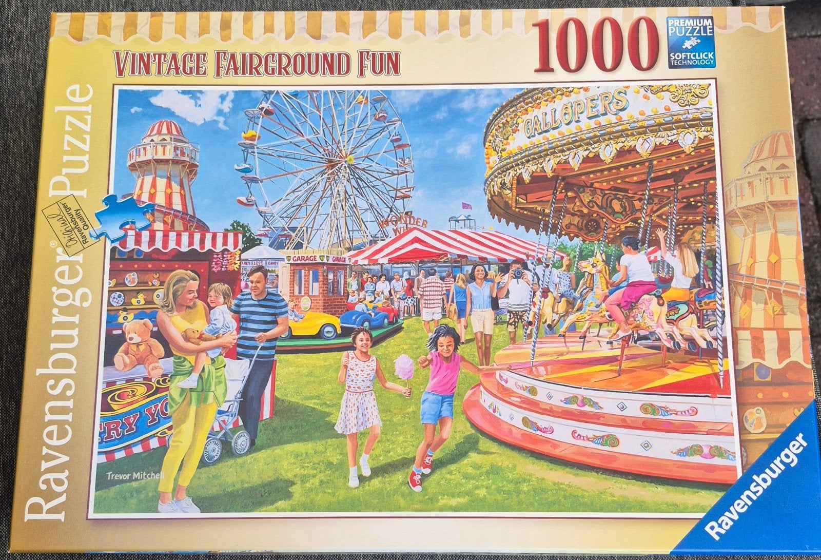 Ravensburger Vintage Fairground Fun Puzzel 1000 stukjes, Hobby en Vrije tijd, Denksport en Puzzels, Ophalen of Verzenden, 500 t/m 1500 stukjes