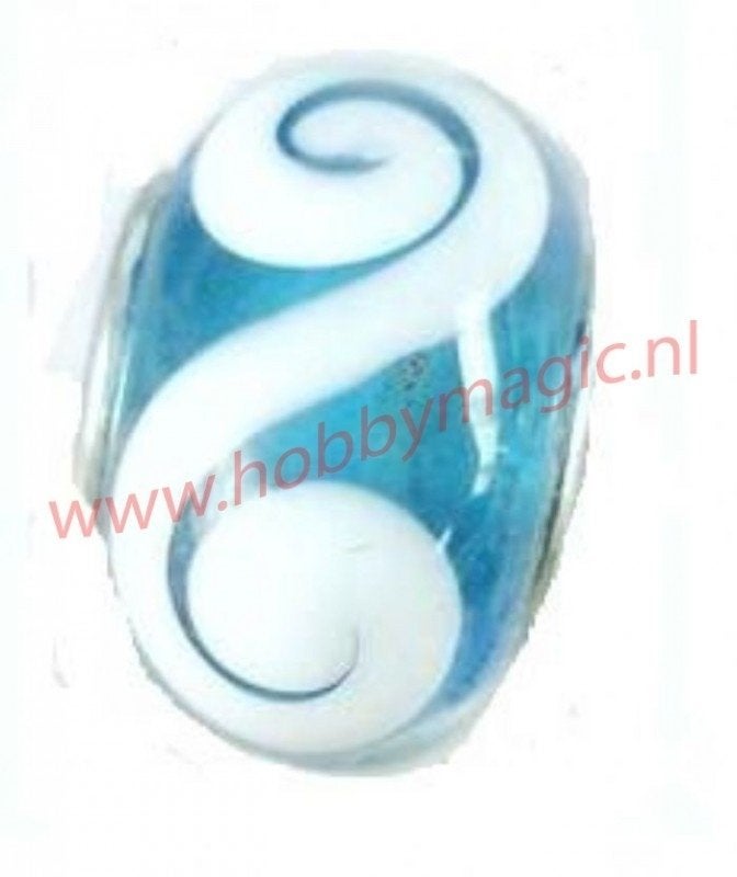 5 x Pandora style glasbead nr.10, Sieraden, Tassen en Uiterlijk, Bedels, Overige merken, Info@hobbymagic.nl, Hobbymagic, Nieuw