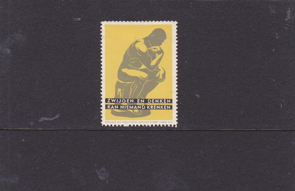 Rodin - Vignet - Cinderella - Prent Genootschap (936), Postzegels en Munten, Postzegels | Nederland, Verzenden