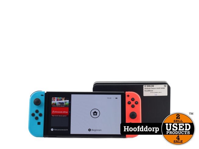 Nintendo Switch OLED 64GB Rood/Blauw, Nintendo, Zo goed als nieuw, Support@nintendo.com, 11-1 Hokotate-cho, Kamitoba, Minami-ku
Kyoto 601-8501
Japan