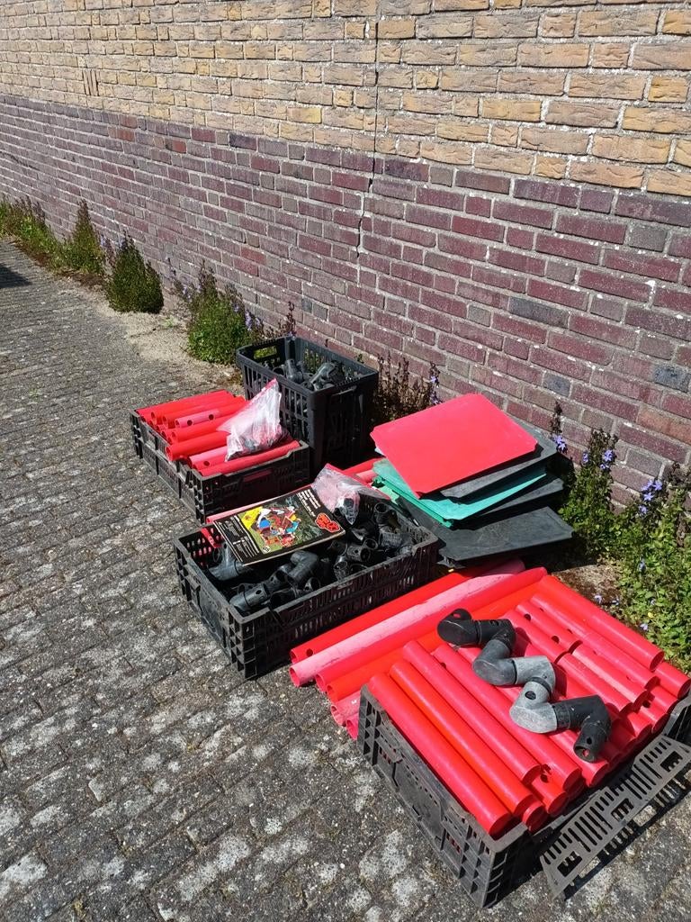 Grote set Quadro bouwblokken en buizen, Ophalen of Verzenden, Gebruikt