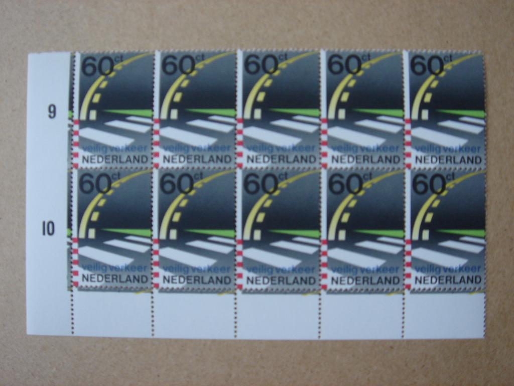 1982 NVPH 1270 VEILIG VERKEER NEDERLAND 10x, Postzegels en Munten, Ophalen of Verzenden, Na 1940, Postfris