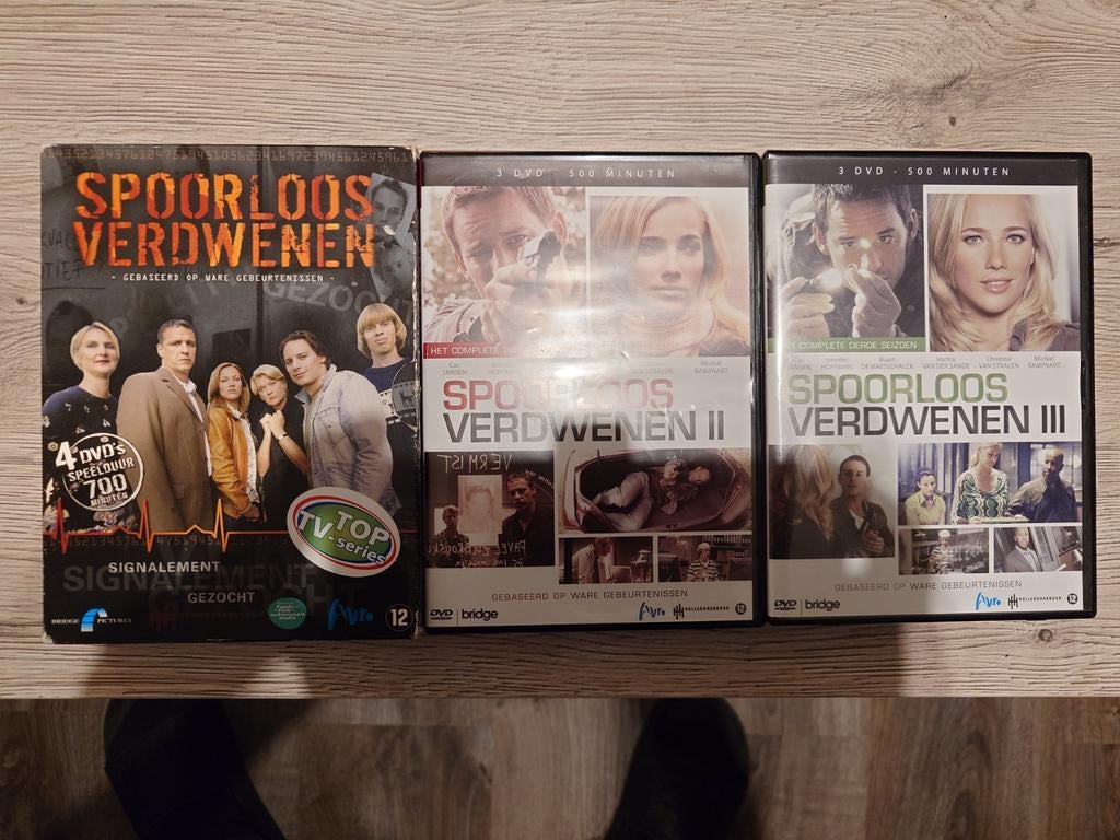 Spoorloos Verdwenen S1 tm S3 DvDs, Ophalen of Verzenden