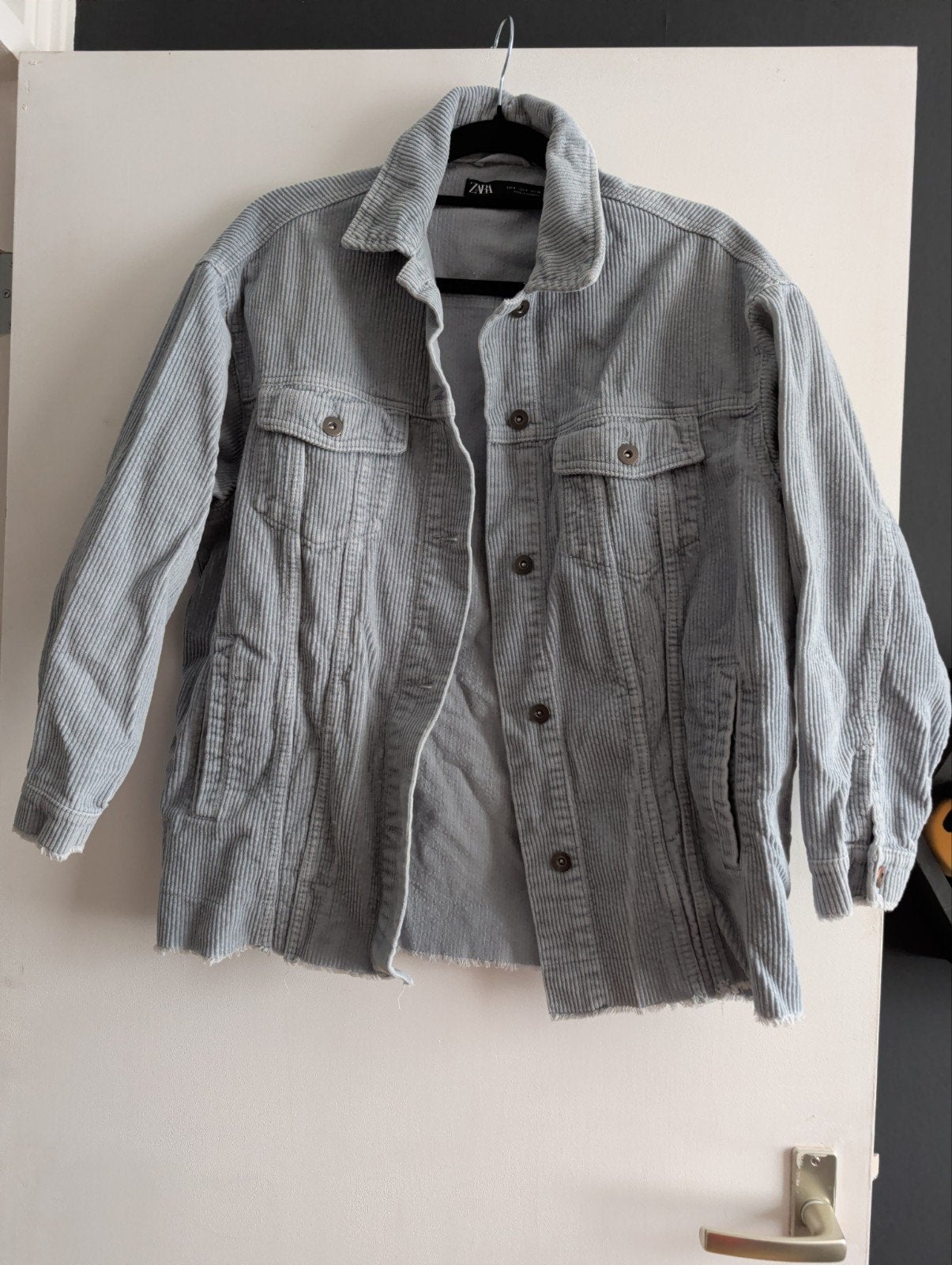 leuk ribstof jasje, Ophalen, Zo goed als nieuw, Maat 38/40 (M)