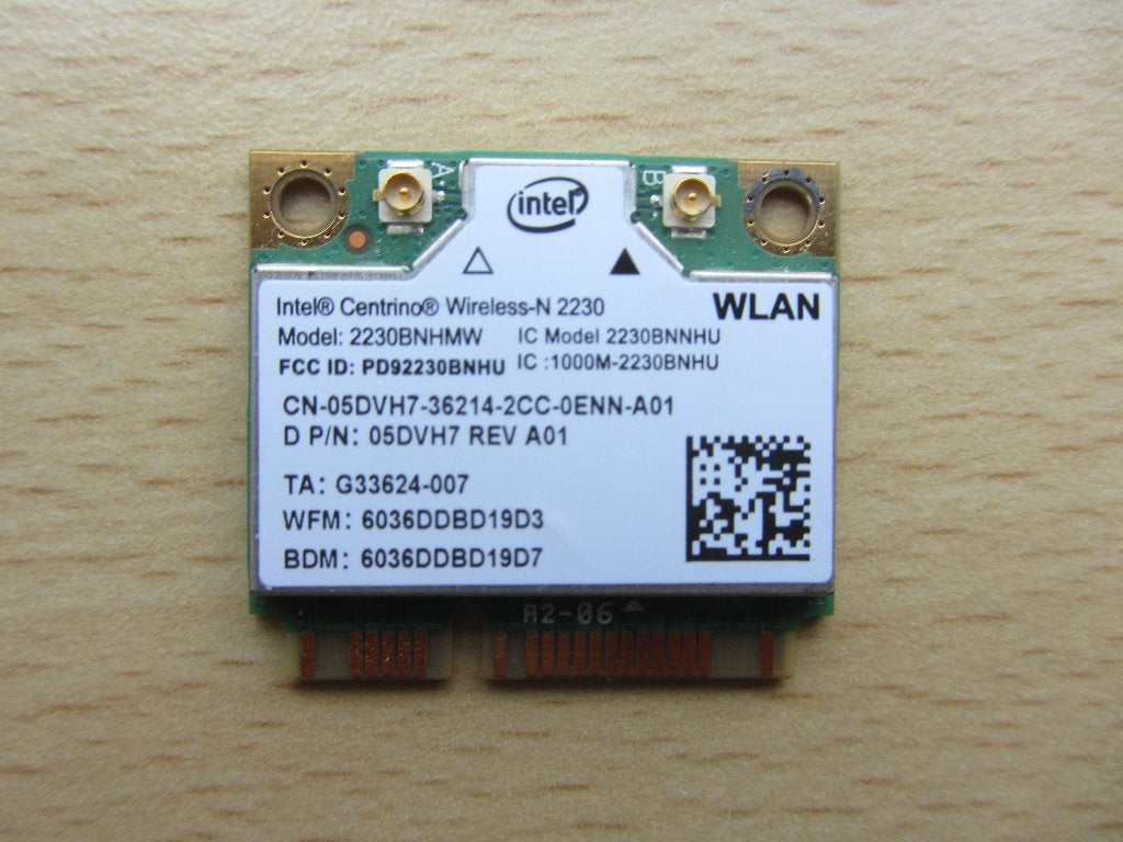 Intel Centrino Wireless-N 2230 2.4GHz 300Mbps IEEE 802.11b/g, Ophalen of Verzenden, Zo goed als nieuw, Intel
