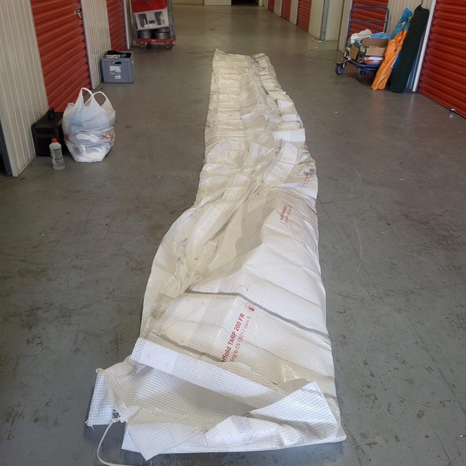 Steigerzeil / Steigertarp 200 FR - EN 13501-1 klasse B, Ophalen of Verzenden, Gebruikt, Gevelsteiger