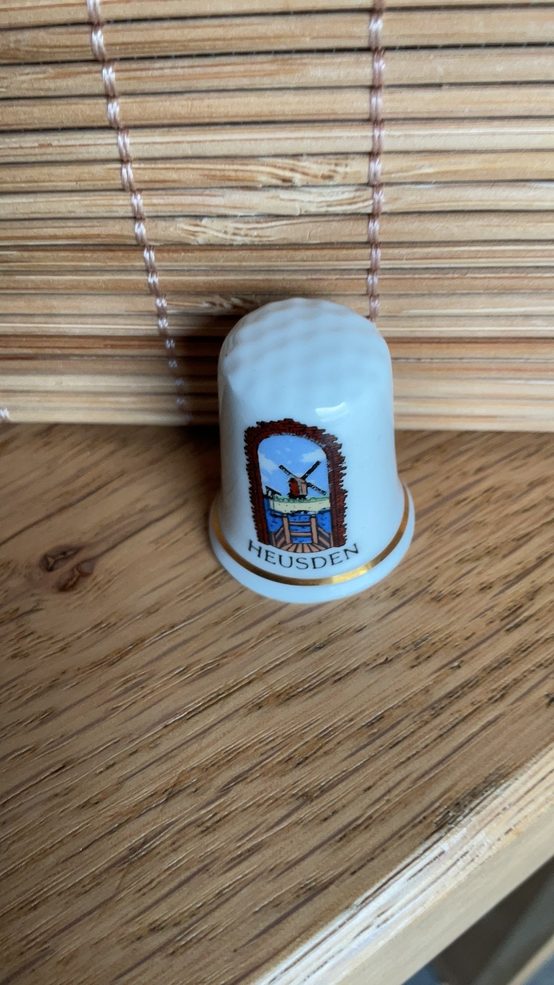 Heusden vingerhoed vingerhoedje vingerhoedjes vingerhoeden, Verzenden, Nieuw, Porselein, Nederland