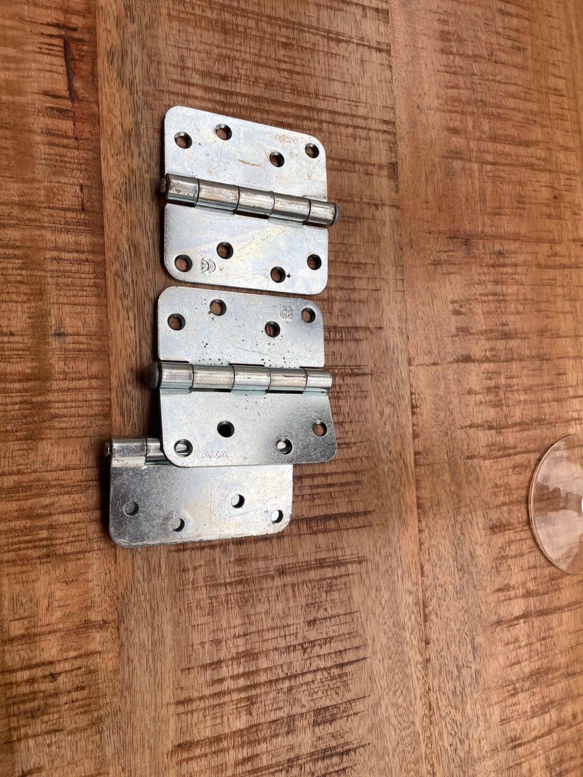 Nieuwe scharnieren hoogte 9 cm, Ophalen, Zo goed als nieuw, IJzer, Scharnier