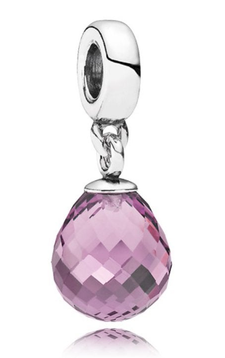 Pandora Murano Facet 'Purple Fascinating Beauty', Sieraden, Tassen en Uiterlijk, Bedels, Glas of Kristal, Pandora, Ophalen of Verzenden